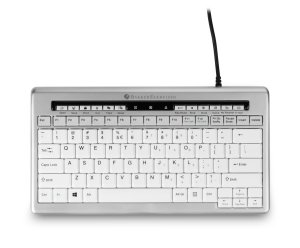 BakkerElkhuizen S-board 840 keyboard USB QWERTY Silver, White