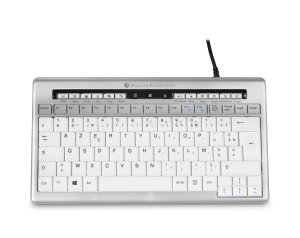 BakkerElkhuizen S-board 840 keyboard USB QWERTY Italian Light grey, White