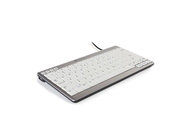 BakkerElkhuizen UltraBoard 950 keyboard USB AZERTY Belgian Light grey, White