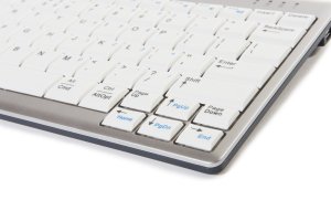 BakkerElkhuizen UltraBoard 950 keyboard USB AZERTY Belgian Light grey, White