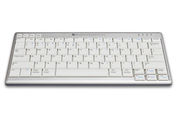 BakkerElkhuizen UltraBoard 950 Wireless keyboard Office Bluetooth QWERTZ Swiss Light grey, White