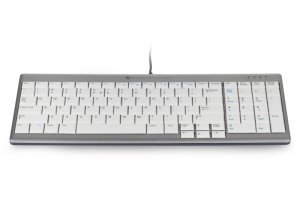 BakkerElkhuizen UltraBoard 960 keyboard USB AZERTY Belgian Light grey, White