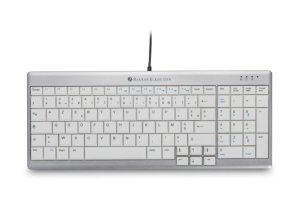 BakkerElkhuizen UltraBoard 960 keyboard USB AZERTY French Light grey, White