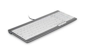 BakkerElkhuizen UltraBoard 960 keyboard Office USB AZERTY French Light grey, White