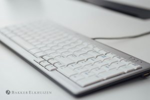 BakkerElkhuizen UltraBoard 960 keyboard Office USB QWERTY US English Light grey, White