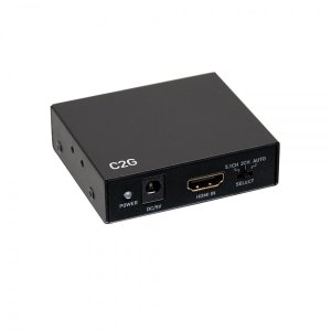 C2G HDMI Audio Extractor with TOSLINK, SPDIF and 3.5mm - 4K 60Hz