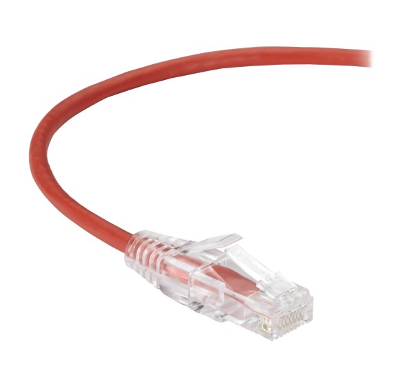 Black Box CAT6A 3m networking cable Red U/UTP (UTP)