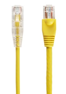 Black Box CAT6A 0.6m networking cable Yellow U/UTP (UTP)