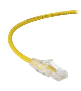 Black Box CAT6A 0.6m networking cable Yellow U/UTP (UTP)