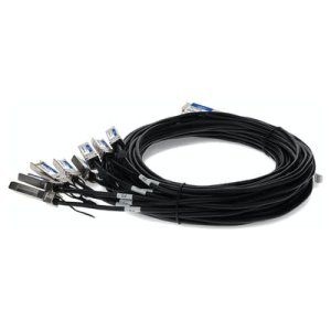 AddOn Networks CAB-O-8S-200G-1M-AO InfiniBand/fibre optic cable OSFP 8xSFP28 Black, Silver