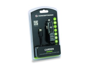 Conceptronic CARDEN05B mobile device charger Universal Black Cigar lighter Auto