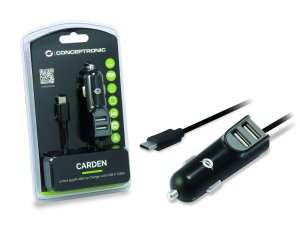 Conceptronic CARDEN05B mobile device charger Universal Black Cigar lighter Auto