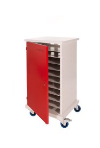Compucharge ChargeMate 10 - Storage & charging trolley for up to 10 laptops / 20 tablets or netbooks. Includes 2 user keys additional / replacment keys can be ordered using part code 64003. Supplied by Hypertec.
