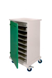 Compucharge ChargeMate 8 - Storage & charging trolley for up to 8 laptops / 16 tablets or netbooks. Includes 2 user keys additional / replacment keys can be ordered using part code 64003. Supplied by Hypertec.