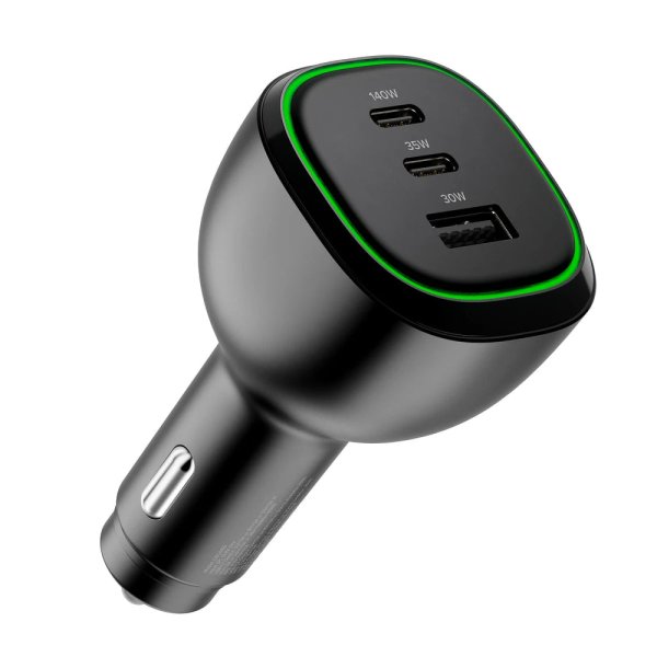 Rapid Power 165W USB-C Car Charger with 240W Charging Cable