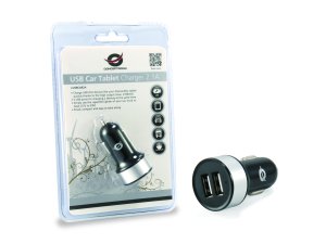 Conceptronic 2-Port USB Car Tablet Charger 2.1A