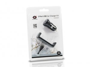 Conceptronic 2-Port USB Car Charger Kit