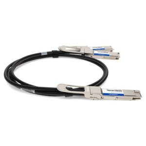 AddOn Networks DAC-Q56DD-2Q28-1M-AO InfiniBand/fibre optic cable 2xQSFP28 QSFP-DD Black, Silver