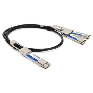 AddOn Networks DAC-Q56DD-2Q28-1M-AO InfiniBand/fibre optic cable 2xQSFP28 QSFP-DD Black, Silver