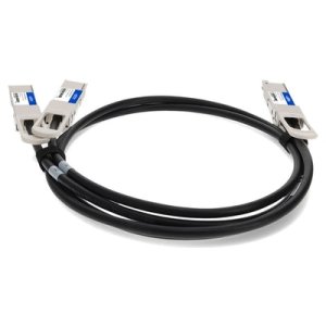 AddOn Networks DAC-Q56DD-2Q28-2M-AO InfiniBand/fibre optic cable 2xQSFP28 QSFP-DD Black, Silver