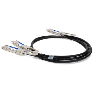 AddOn Networks DAC-Q56DD-2Q56-1M-AO InfiniBand/fibre optic cable QSFP-DD 2x QSFP56 Black, Metallic