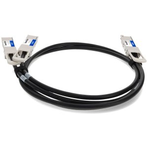 AddOn Networks DAC-Q56DD-2Q56-1M-AO InfiniBand/fibre optic cable QSFP-DD 2x QSFP56 Black, Metallic