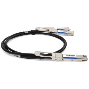 AddOn Networks DAC-Q56DD-2Q56-1M-AO InfiniBand/fibre optic cable QSFP-DD 2x QSFP56 Black, Metallic