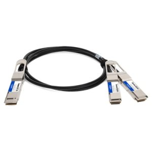 Compatible TAA Compliant 400GBase-CU QSFP-DD 400G to 2xQSFP56 200G PAM-4 Direct Attach Cable (Passive Twinax, 2.5m)