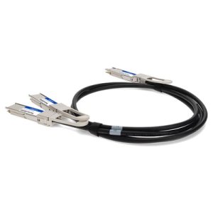 AddOn Networks DAC-Q56DD-2Q56-2M-AO InfiniBand/fibre optic cable QSFP-DD 2xQSFP56 Black, Silver