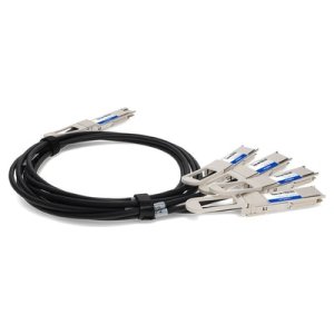 AddOn Networks DAC-Q56DD-4Q28-1M-AO InfiniBand/fibre optic cable 4xQSFP28 QSFP-DD Black, Silver