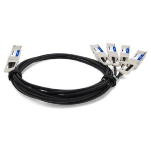 AddOn Networks DAC-Q56DD-4Q56-1M-AO InfiniBand/fibre optic cable 4xQSFP56 QSFP-DD Black, Silver