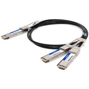 AddOn Networks DAC-Q56DD2Q282-5M-AO InfiniBand/fibre optic cable 2.5 m QSFP-DD 2x QSFP28 Black, Metallic