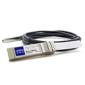 AddOn Networks 3m, 2xSFP+ InfiniBand/fibre optic cable SFP+ Black