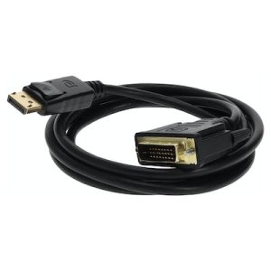 3m DisplayPort 1.2 Male to DVI-D Dual Link (24+1 pin) Male Black Cable Which Requires DP++ For Resolution Up to 2560x1600 (WQXGA)