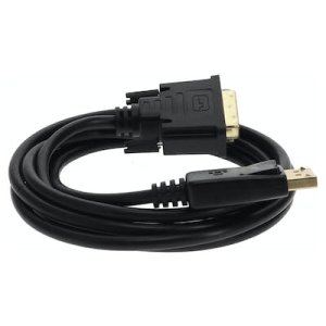 3m DisplayPort 1.2 Male to DVI-D Dual Link (24+1 pin) Male Black Cable Which Requires DP++ For Resolution Up to 2560x1600 (WQXGA)