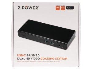 2-Power DOC0110A laptop dock/port replicator Wired USB 3.2 Gen 1 (3.1 Gen 1) Type-B Black