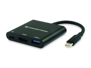 Conceptronic DONN01B laptop dock/port replicator USB 3.2 Gen 1 (3.1 Gen 1) Type-C Black