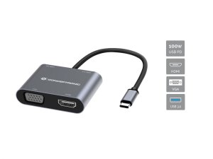 Conceptronic DONN16G Wired USB 3.2 Gen 1 (3.1 Gen 1) Type-C Grey