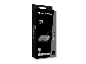 Conceptronic DONN16G Wired USB 3.2 Gen 1 (3.1 Gen 1) Type-C Grey