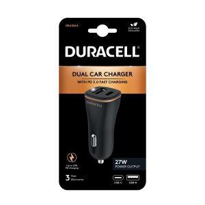 Duracell DR6026A mobile device charger Mobile phone Black Cigar lighter Auto