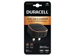 Duracell DRACUSB14-UK mobile device charger Black