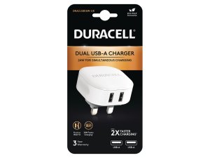 Duracell DRACUSB16W-UK mobile device charger White