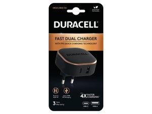 Duracell DRACUSB20-EU mobile device charger Black