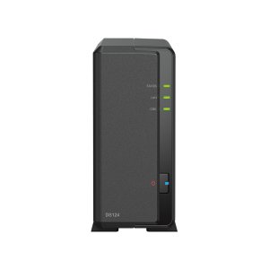 Synology DiskStation DS124 NAS Desktop Realtek RTD1619B 1 GB DDR4 12 TB HDD DiskStation Manager Black