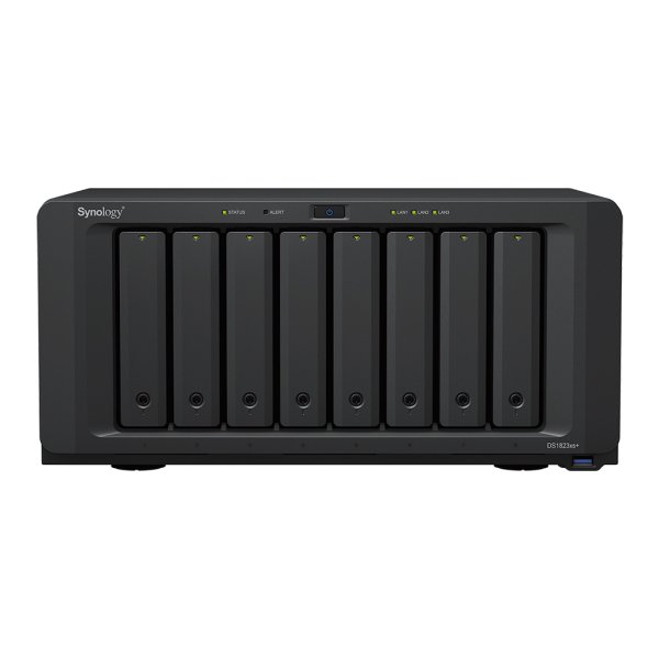 Synology DiskStation DS1823xs+ NAS Tower Ryzen Embedded V1780B 8 GB DDR4 64 TB HDD DiskStation Manager Black