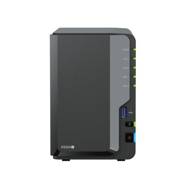 Synology DiskStation DS224+ NAS Desktop Intel® Celeron® J4125 2 GB DDR4 12 TB HDD DiskStation Manager Black