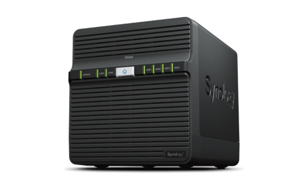 Synology DS423 NAS Realtek RTD1619B 2 GB DDR4 40 TB HDD DiskStation Manager Black