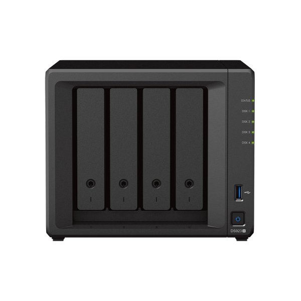 Synology DiskStation DS923+ NAS Mini Tower Ryzen Embedded R1600 4 GB DDR4 16 TB HDD DiskStation Manager Black