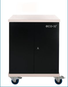 Compucharge Eco-16S (Apple Only syncing) - Storage syncing and charging trolley for up to 16 iPads or tablets. Includes 2 user keys additional / replacment keys can be ordered using part code 64003. Supplied by Hypertec.