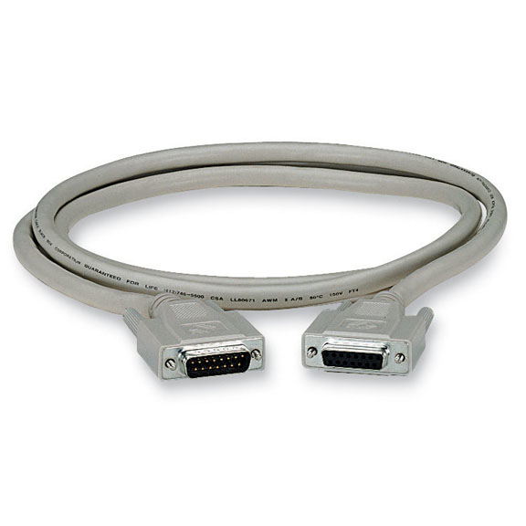 Black Box EGM16T-0005-MF serial cable Grey 1.5 m DB15